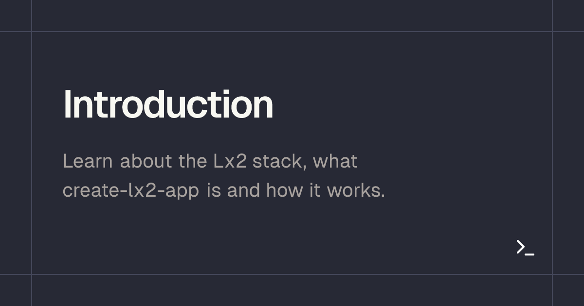 Introduction - Create Lx2 App